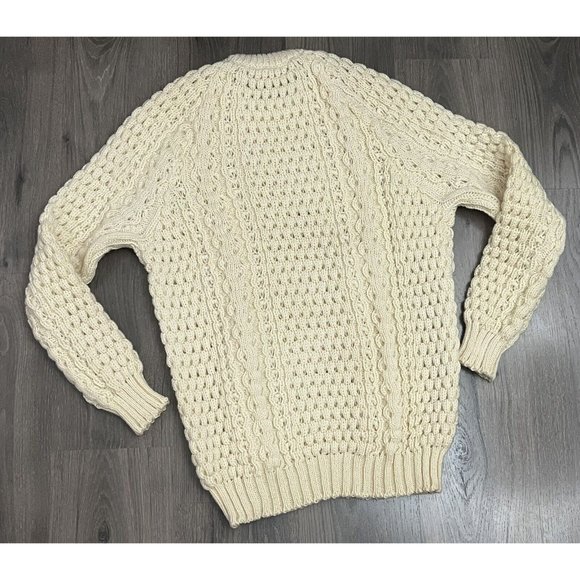 Rory Lynch Wool Sweater Hand Loomed Ireland Mens 46 De Lench Irish Vintage - Picture 7 of 9